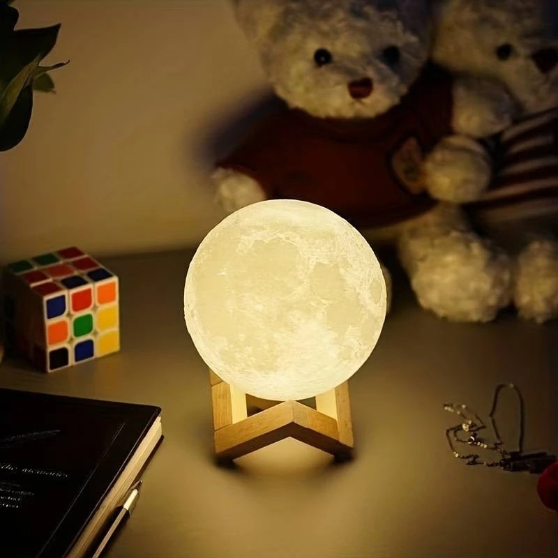 Floating Nightstand With Led Light - 1 luce lunare a LED Galaxy