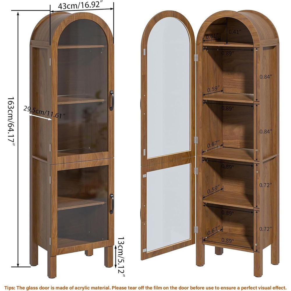 Vetrina ad arco alta 64,17 pol - Storage recensione e prezzo