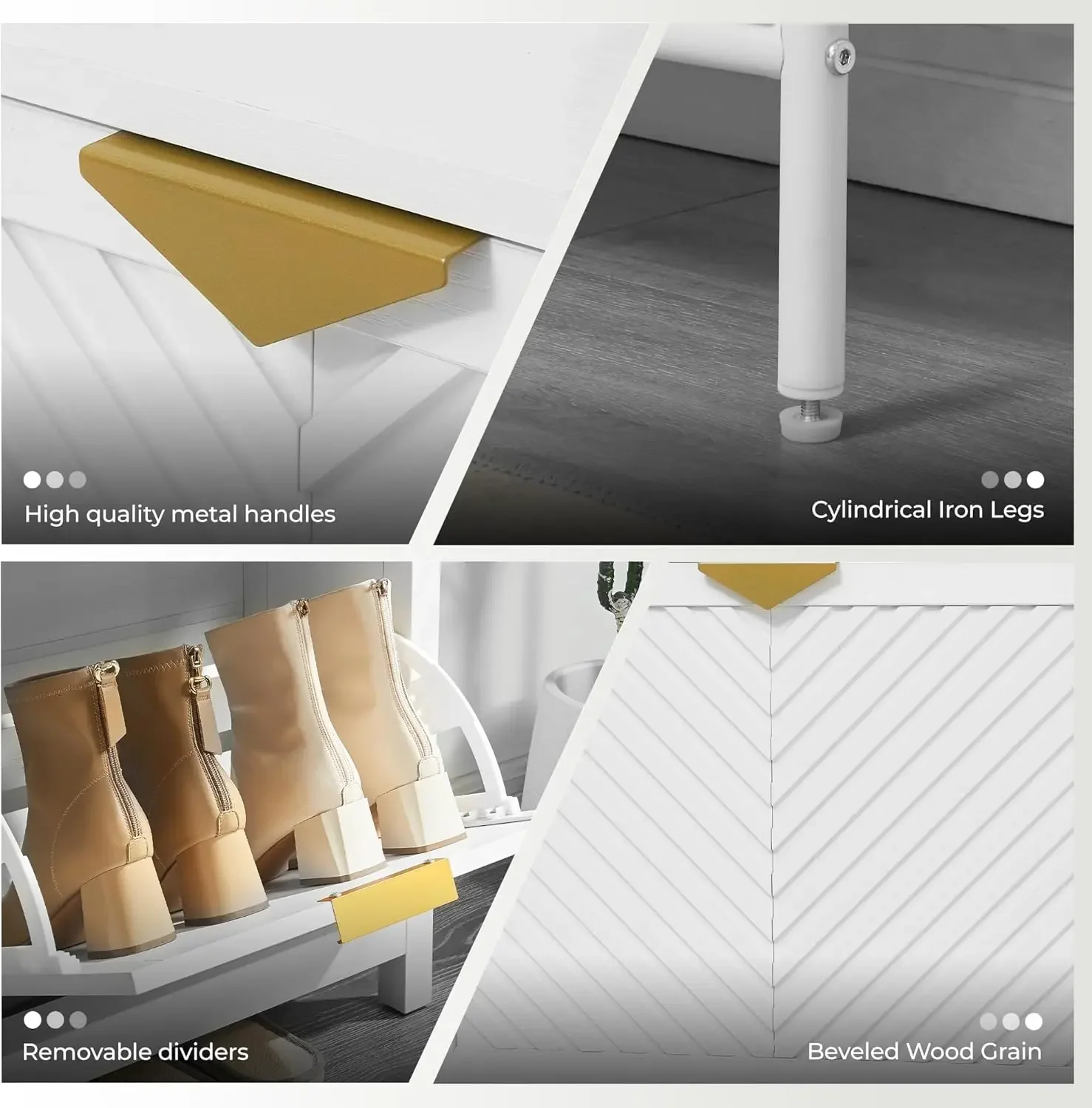 Scarpiera con 4 cassetti a rib - Shoe Rack Cabinet Narrow Entryway recensione e prezzo