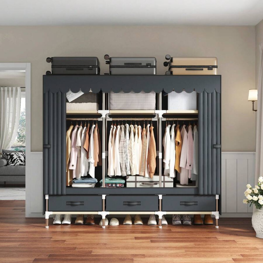 Armadio Portatile, Struttura i - Wardrobe Closet Portable Fabric Cover recensione e prezzo