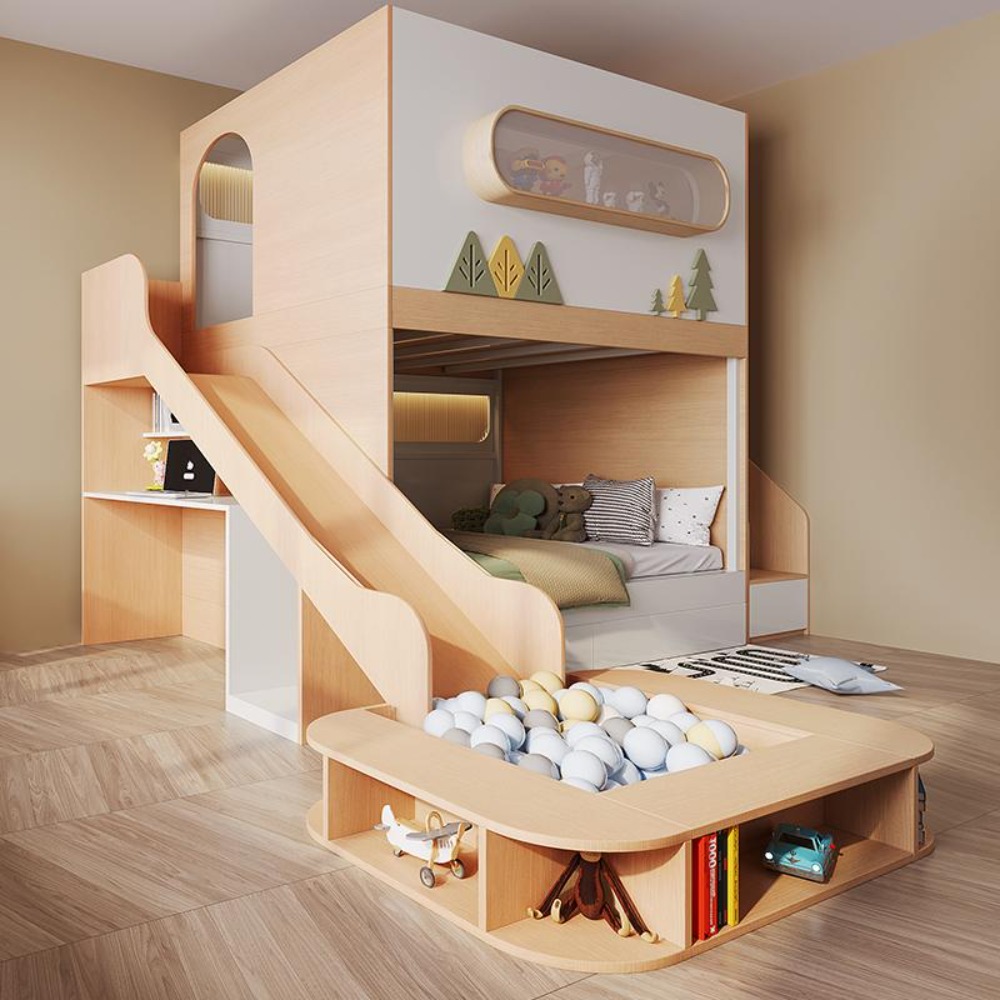 Letto a castello a capsula spa - Bunk Bed With Stairs And Slide recensione e prezzo